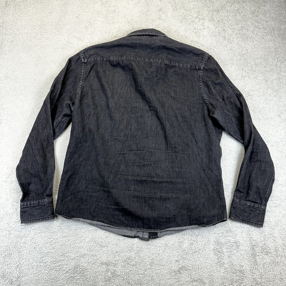 Untuckit Shirt Mens XL Black Denim Chambray Long Sleeve Button Up Western Rodeo - Picture 7 of 7